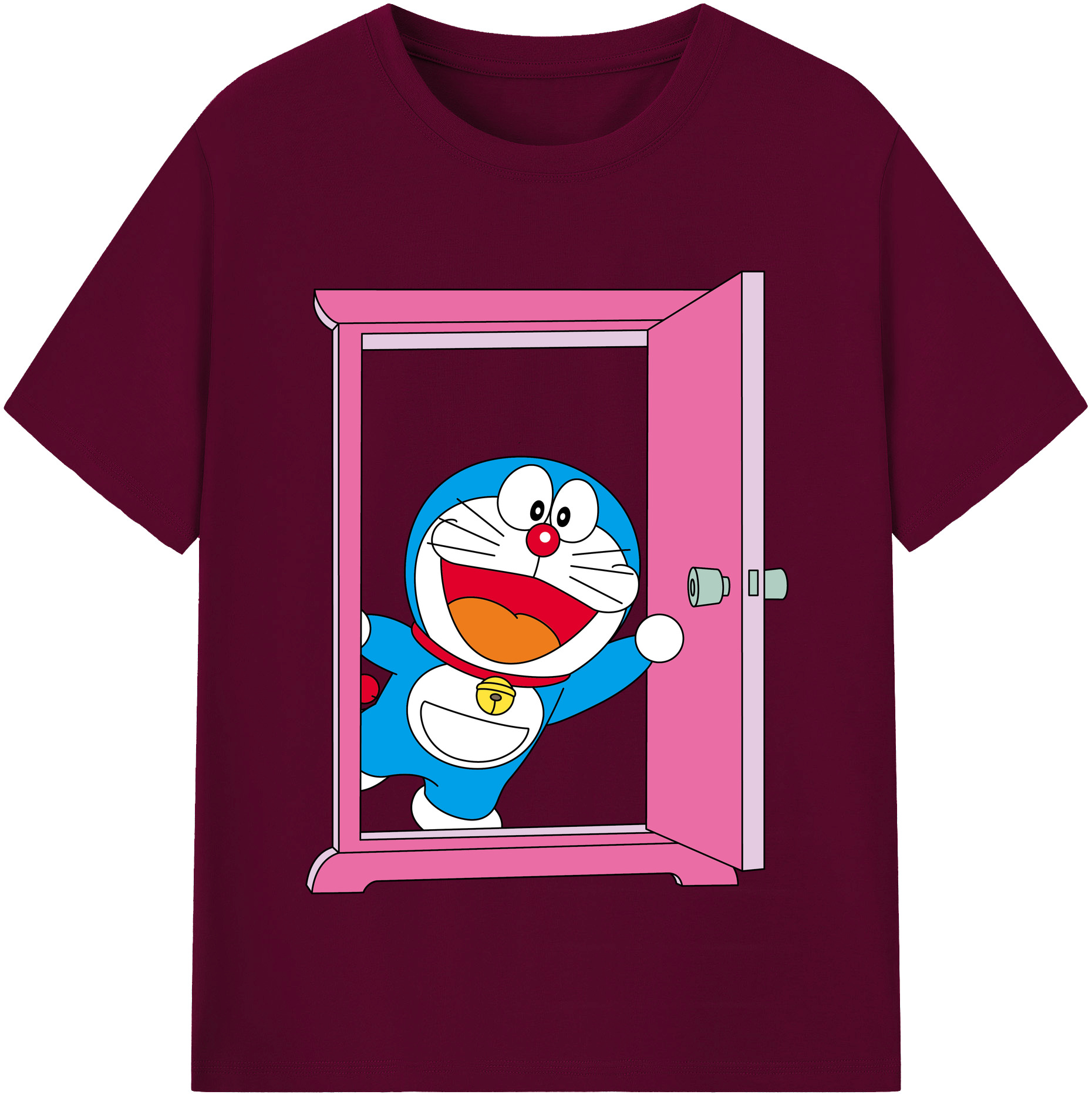 （画像用） ドラえもん Doraemon レディースカジュアルプリントTシャツ（綿100％）